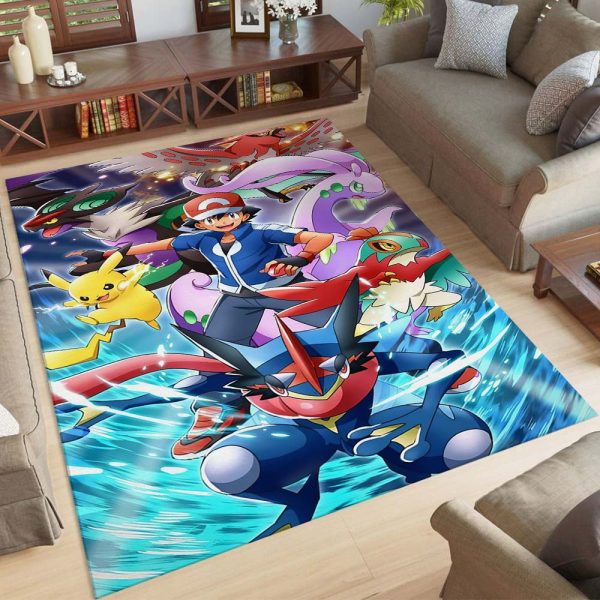 Pikachu-Detektiv Alle Charaktere 1 Teppich