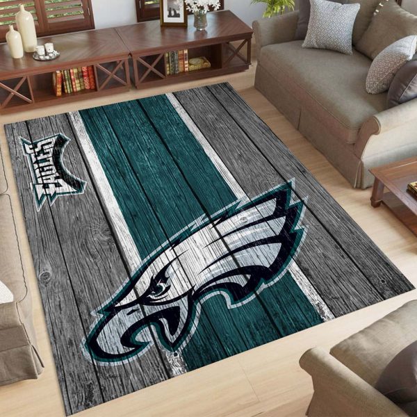 Philadelphia Eagles Football NFL Team auf Holz Teppich