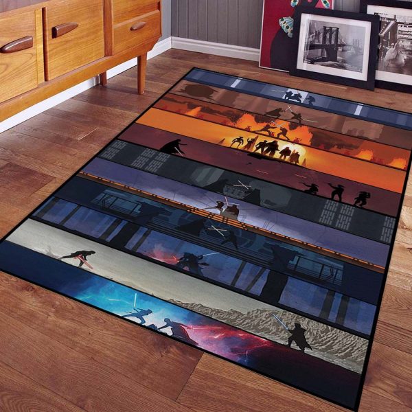 Star Wars Bekämpfe alle Charaktere Teppich