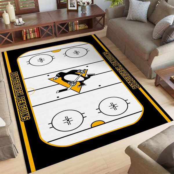 Pittsburgh Penguins Eishockeymannschaft NHL001 Teppich