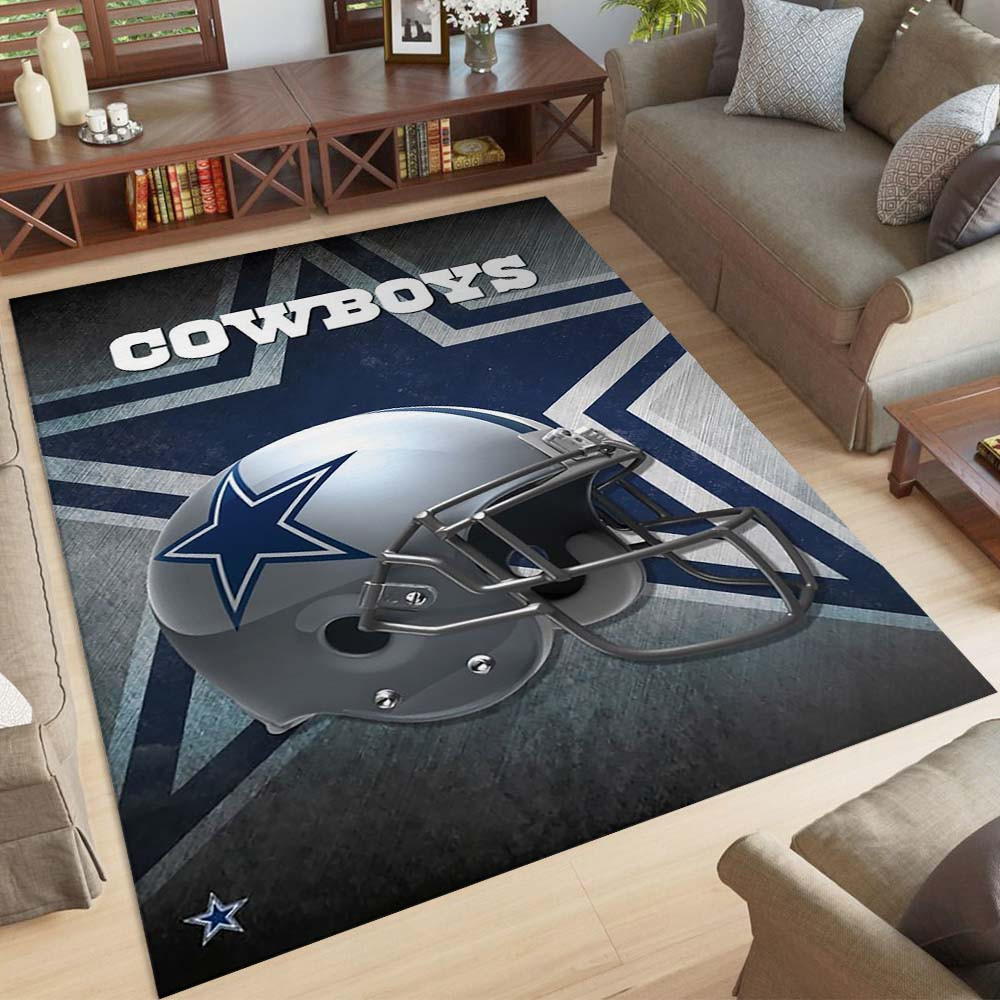 Dallas Cowboys Football Team Helm Teppich – Bild 2