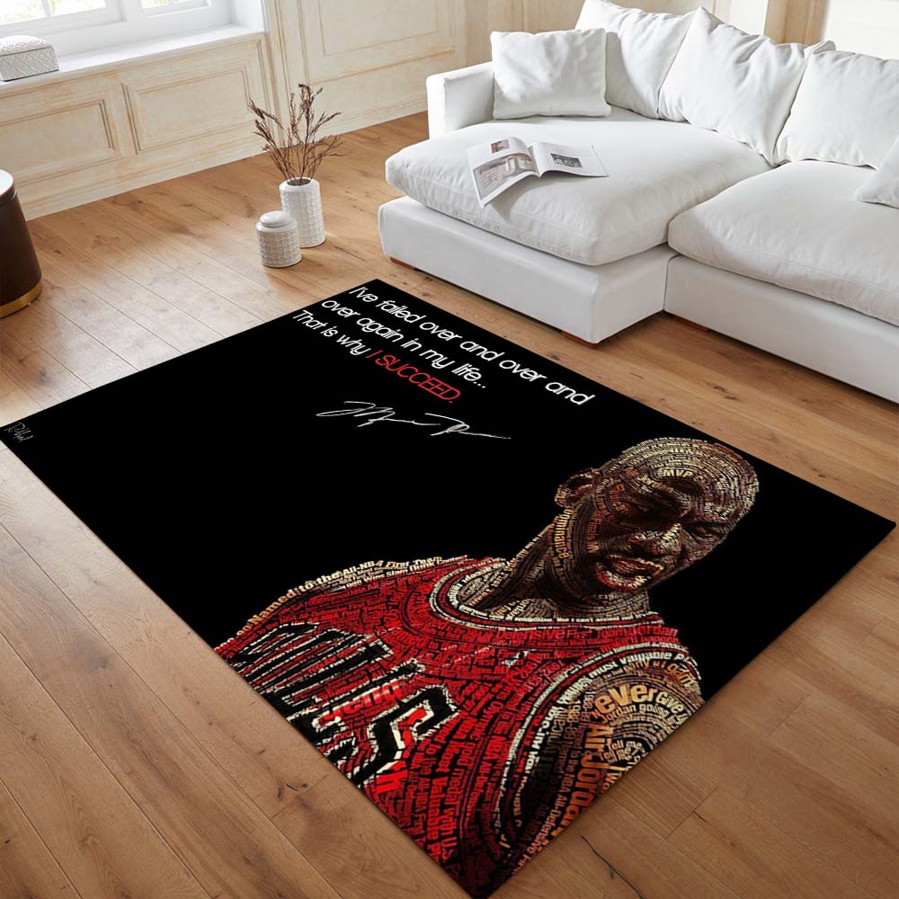 Michael Jordan Legendärer Basketballspieler MJ018 Teppich – Bild 2