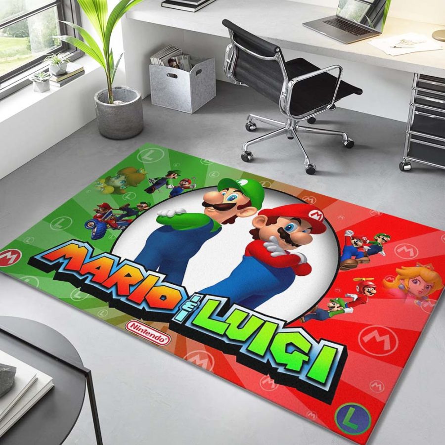 Mario und Luci im Nintendo-Spiel Super Mario im selben Rahmen