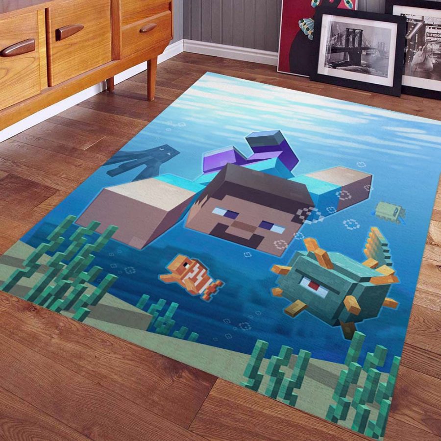 Minecraft Teppich Kinderzimmer