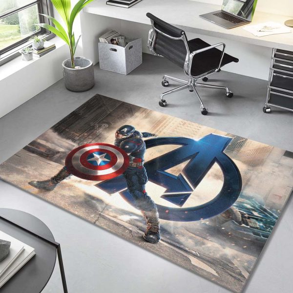 Avengers Age Of Ultron Captain America Superheld Teppich