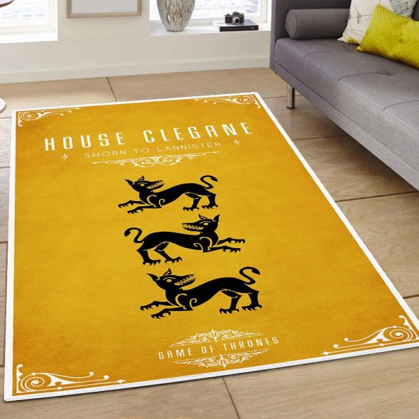 Game Of Thrones Got House Clegane Siegel Teppich
