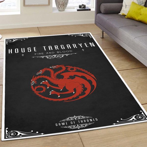 Game Of Thrones Got Targaryen Siegel Haus Targaryen Teppich
