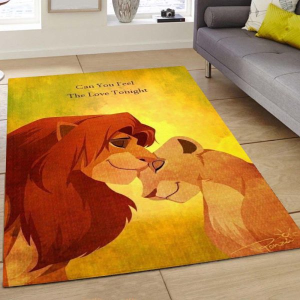 König Der Löwen 1 Kannst Du Heute Abend Die Liebe Spüren Teppich