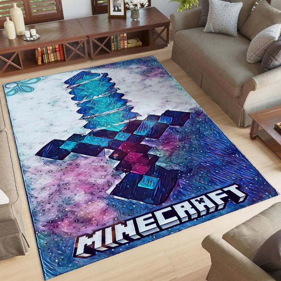 Wunderschne Minecraft Teppich Kinderzimmer Bild