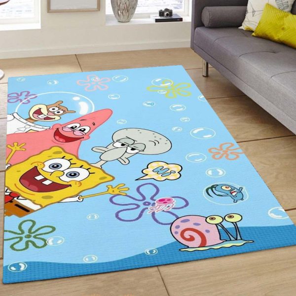 Spongebob Schwammkopf Alle Charaktere 1 Teppich