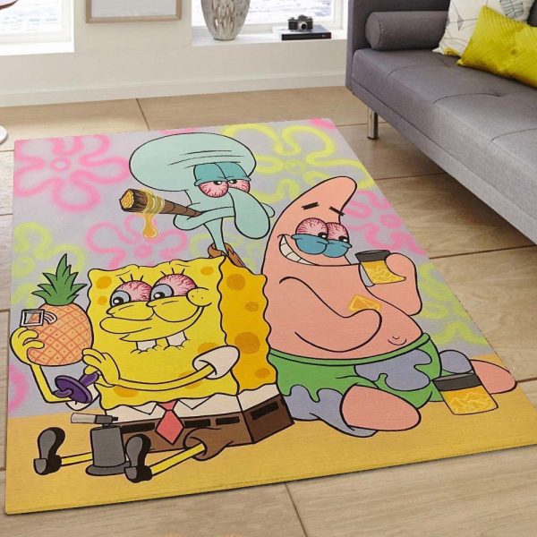 Spongebob Schwammkopf Alle Charaktere 2 Teppich