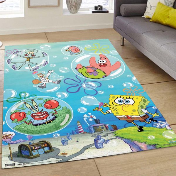 Spongebob Schwammkopf Alle Charaktere 4 Teppich