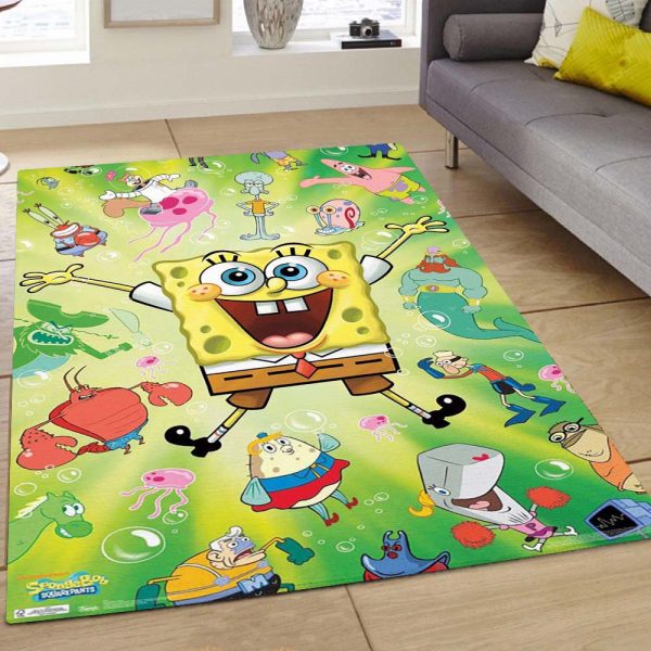 Spongebob Schwammkopf Alle Charaktere 5 Teppich