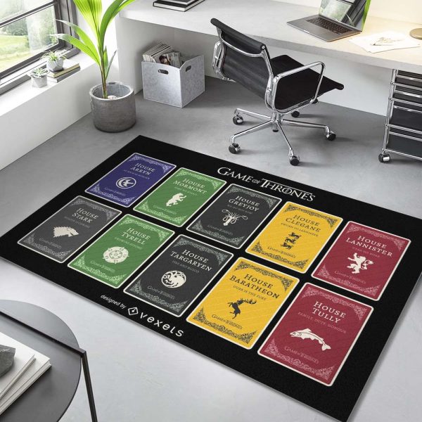 Game Of Thrones GOT Alle Häuser 4 Teppich