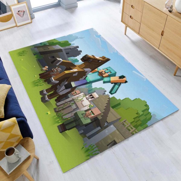 Herobrine Minecraft Charakter 1004 Teppich