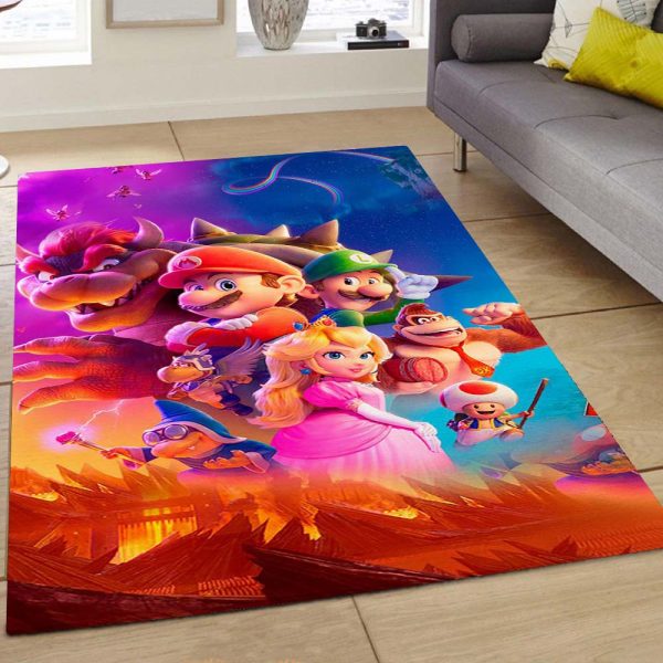 Mario Alle Charaktere Teppich