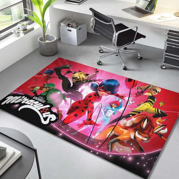 Miraculous Ladybug Alle Charaktere 2 Teppich