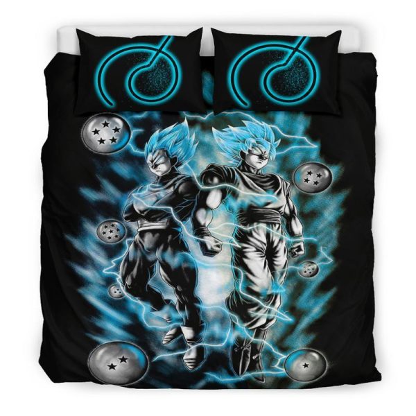 Dragon ball Goku Vegeta Blau Kinderbettwäsche - Bettwäsche