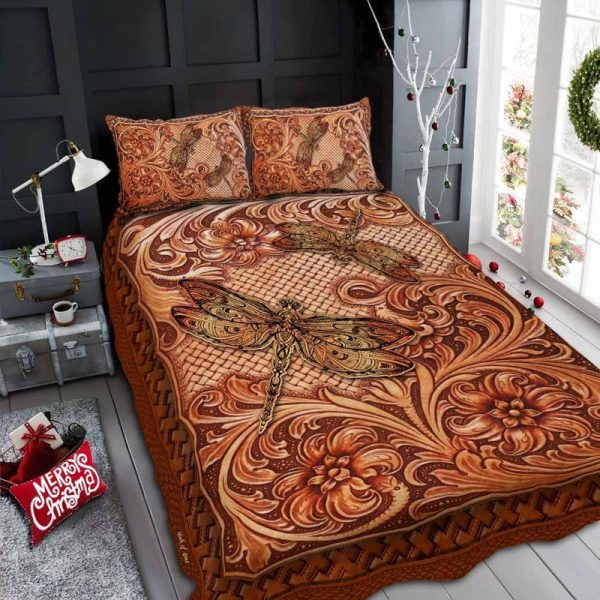 Libelle Blumenmuster Holzeinband Kinderbettwäsche - Bettwäsche