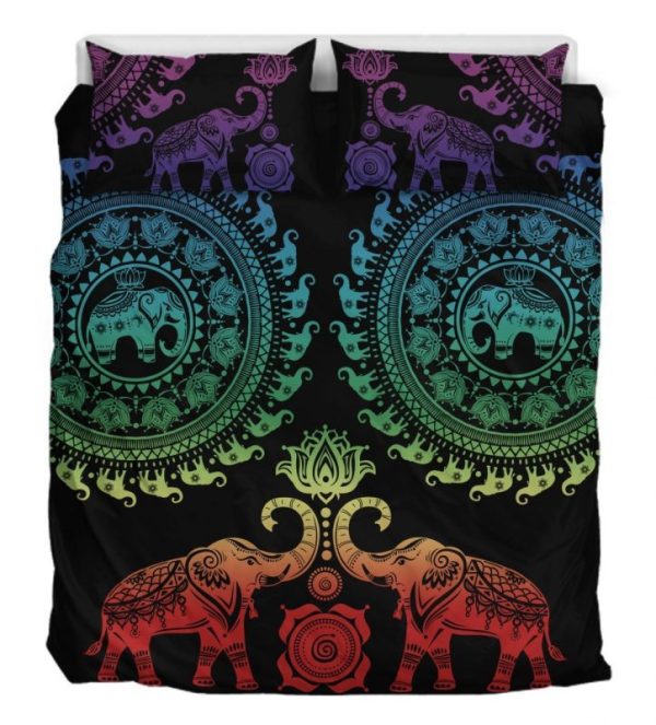 Bunter Elefant Duver Kinderbettwäsche - Bettwäsche