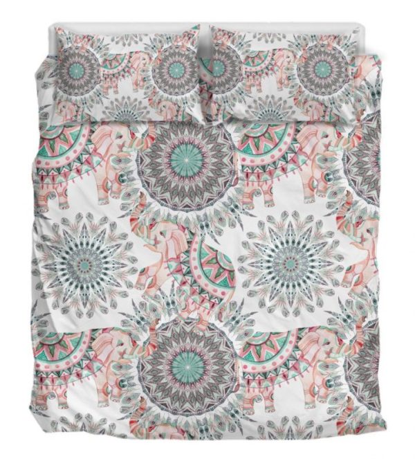 Elefanten und Federn Duver Kinderbettwäsche - Bettwäsche