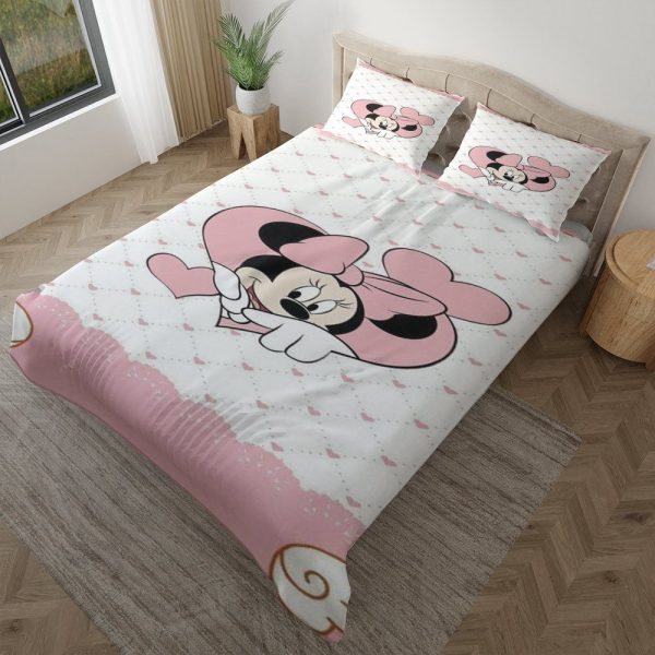 Disney Minnie Mouse Süßer Liebhaber Minnie Mouse Minnie Mouse Kinderbettwäsche - Bettwäsche