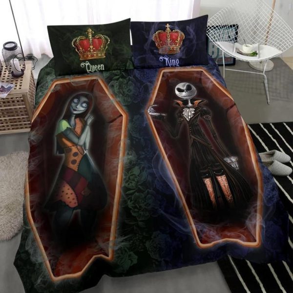Jack Skellington Sally Ihr König Seine Königin 2 7 Kinderbettwäsche - Bettwäsche