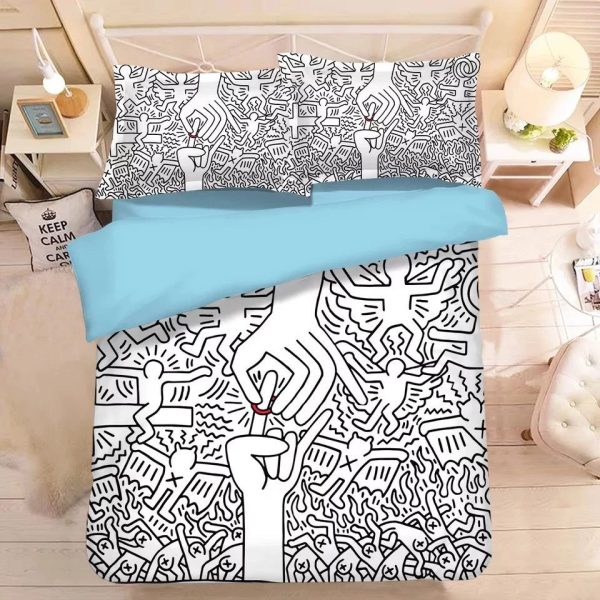 Graffiti Abbildung 8 Kinderbettwäsche - Bettwäsche