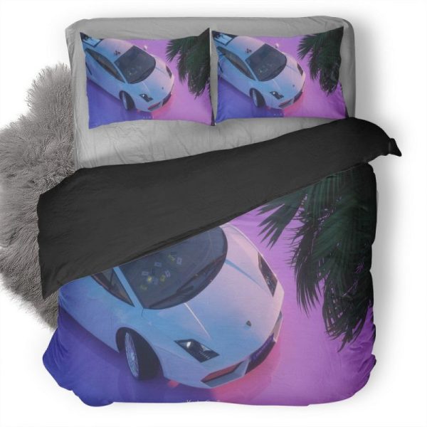 Retro Lamborghini Kunstwerk Kinderbettwäsche - Bettwäsche