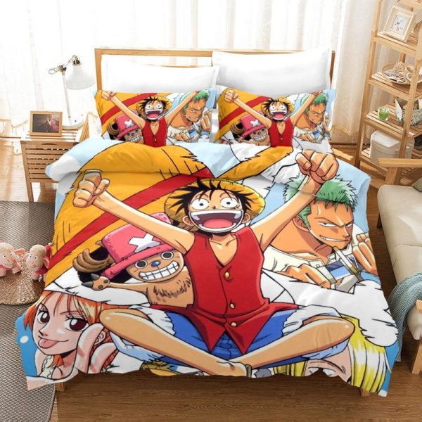One Piece 44 Luffy und seine Freunde Kinderbettwäsche - Bettwäsche