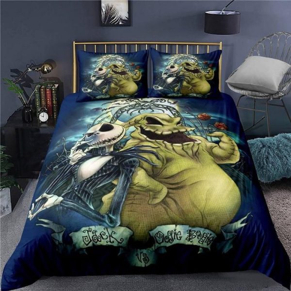 Jack Skellington und Oogie Boogie Nightmare Before Christmas Kinderbettwäsche - Bettwäsche