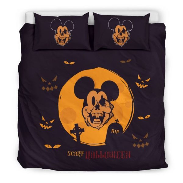 Mickey Gruseliges Halloween Kinderbettwäsche - Bettwäsche