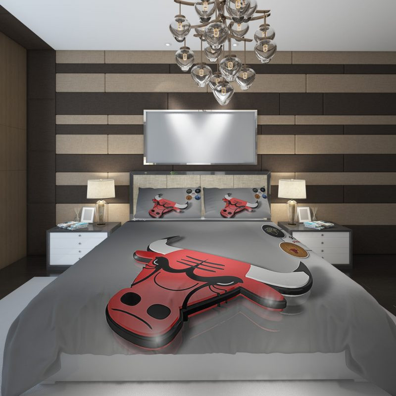 Chicago Bulls NBA Basketball 01 Kinderbettwäsche - Bettwäsche