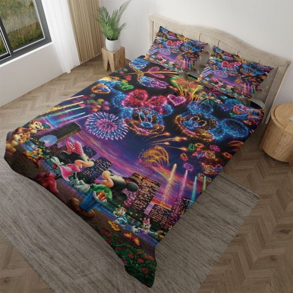 Bling Bling Mickey und seine Freunde Lichtfest Mickey Kinderbettwäsche - Bettwäsche