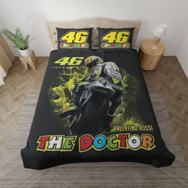 Valentino Rossi Motorradrennen 08 Kinderbettwäsche - Bettwäsche