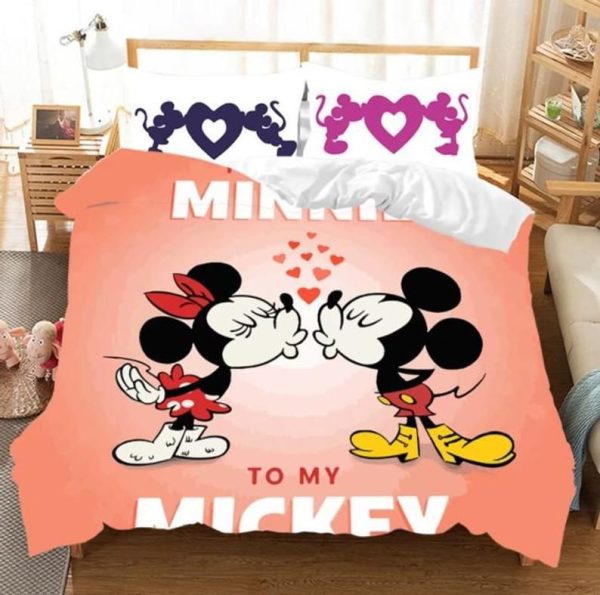 Disney Micky Ihr König Seine Königin Micky Maus Minnie Maus 5 7 Kinderbettwäsche - Bettwäsche