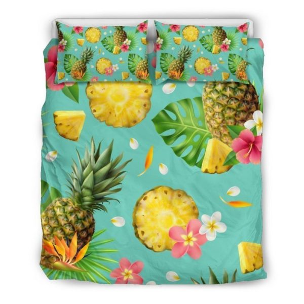 Blaue Aloha Ananas Kinderbettwäsche - Bettwäsche