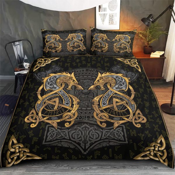 Viking Fenrir Wolf Kinderbettwäsche - Bettwäsche