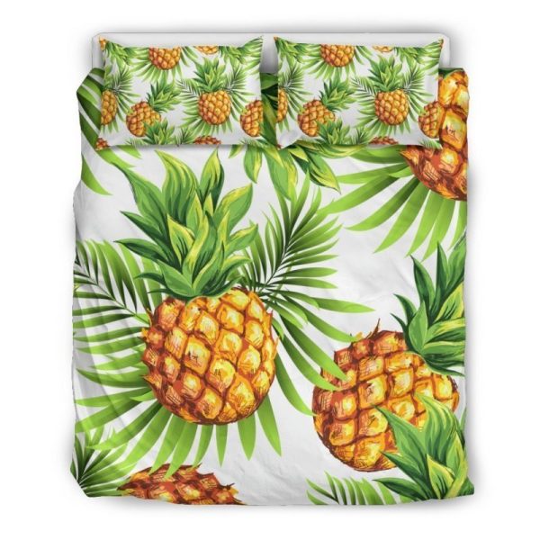 Weiße Tropical Ananas Kinderbettwäsche - Bettwäsche