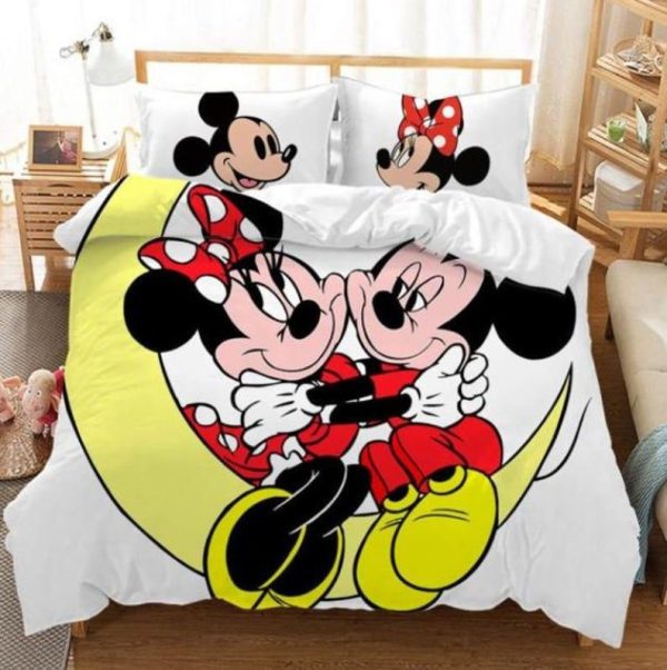 Disney Micky Ihr König Seine Königin Micky Maus Minnie Maus 6 7 Kinderbettwäsche - Bettwäsche