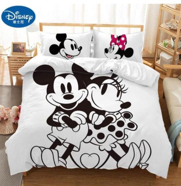 Disney Micky Ihr König Seine Königin Micky Maus Minnie Maus 7 7 Kinderbettwäsche - Bettwäsche