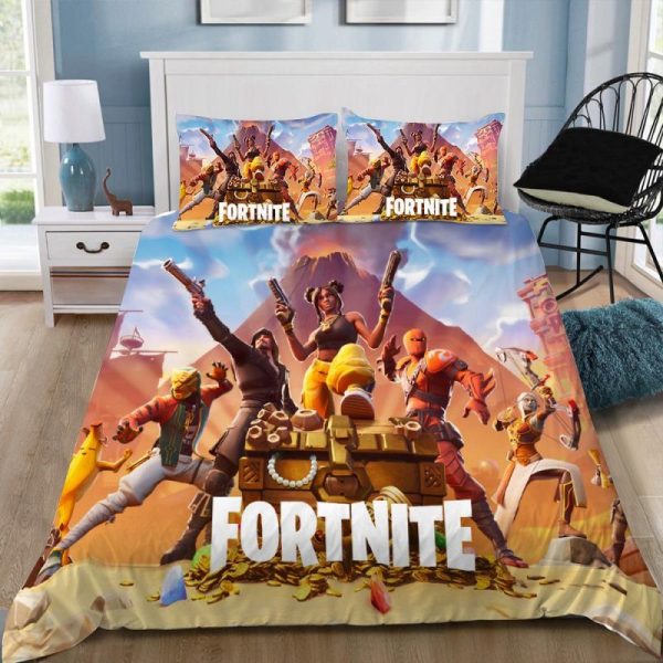 Battle Royale Fortnite Gamer Alle Charaktere 01 Kinderbettwäsche - Bettwäsche