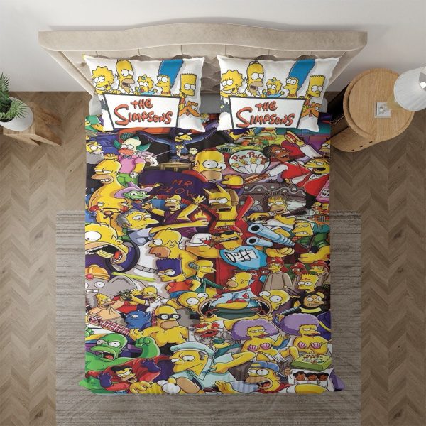 Die Simpsons alle Charaktere Kinderbettwäsche - Bettwäsche