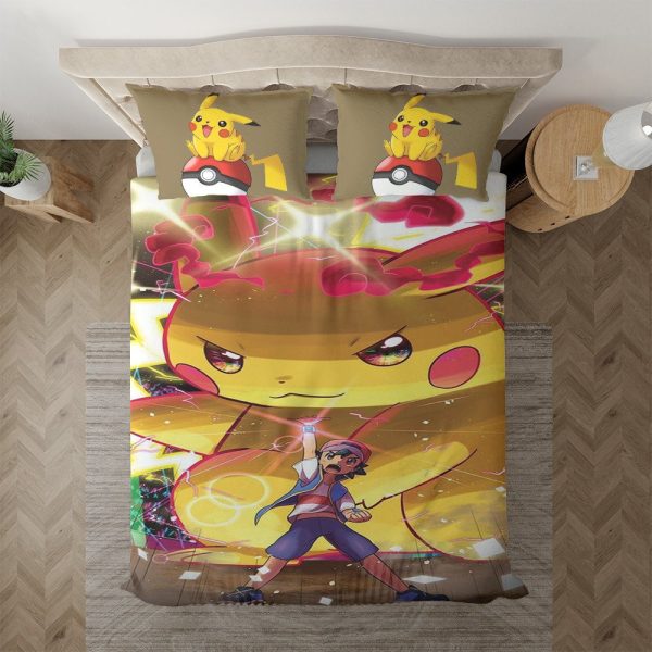Pikachu Pokémon Pikachu Satoshi Pokémon Kinderbettwäsche - Bettwäsche