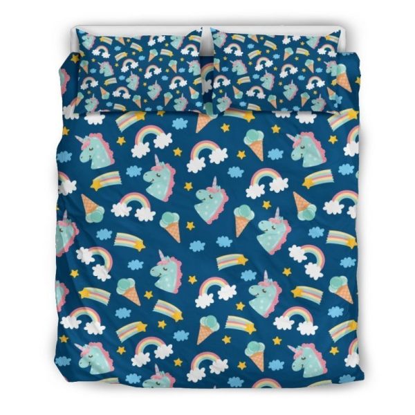 Nettes Girly Einhorn Kinderbettwäsche - Bettwäsche