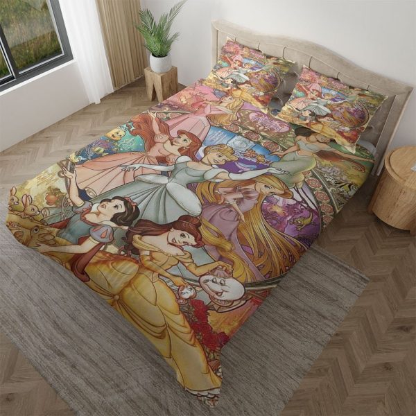 Disney Prinzessin Schloss Aschenputtel Schneewittchen Prinzessin 03 Kinderbettwäsche - Bettwäsche