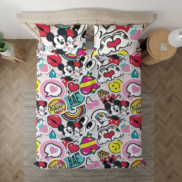 Micky und Minnie Maus Disney Kinderbettwäsche - Bettwäsche