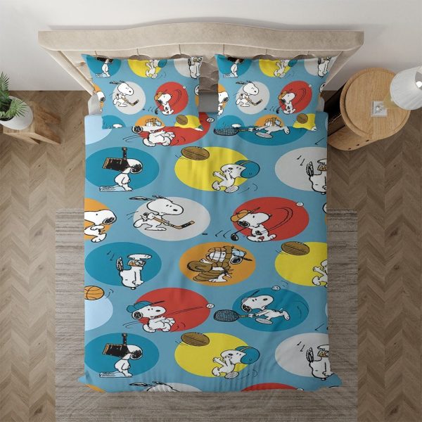Lustige Snoopy Erdnuss Snoopy, die Hockey spielen Kinderbettwäsche - Bettwäsche