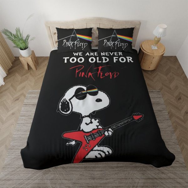 Pink Floyd Band Snoopy Rockstar Kinderbettwäsche - Bettwäsche