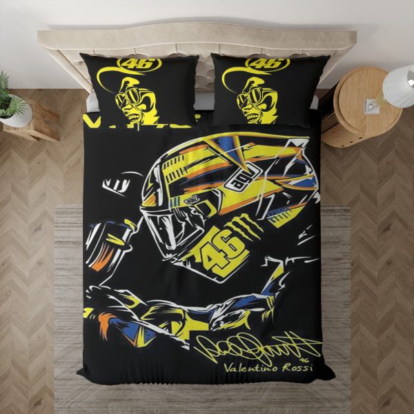 Valentino Rossi Motorradrennen 11 Kinderbettwäsche - Bettwäsche